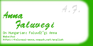 anna faluvegi business card